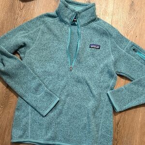 Patagonia Women's Teal Cowl Neck Sweater